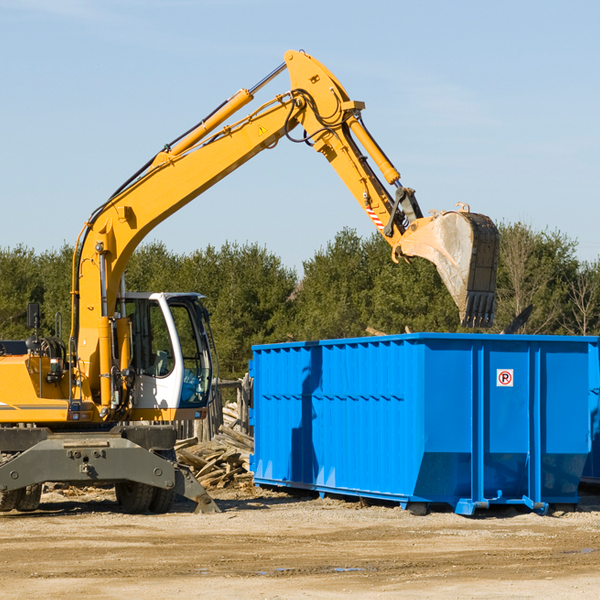 what are the rental fees for a residential dumpster in Auburn Lake Trails CA